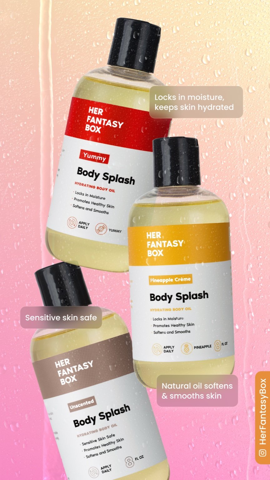 Body Splash - Skin Smoothing Body Oil Bundle (3 Pack)
