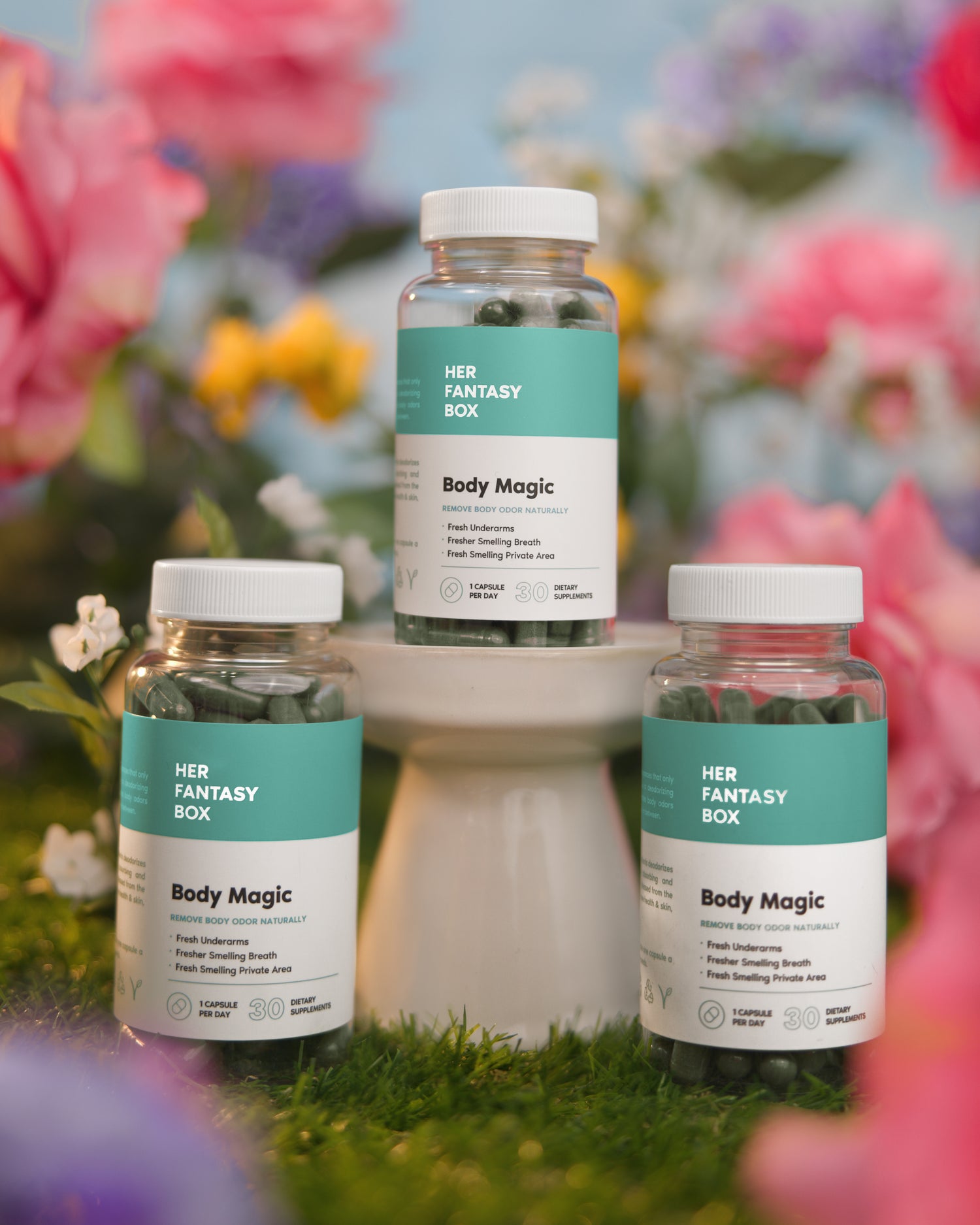 Body Magic Chlorophyll Pill for Feminine Odor - 3 pk