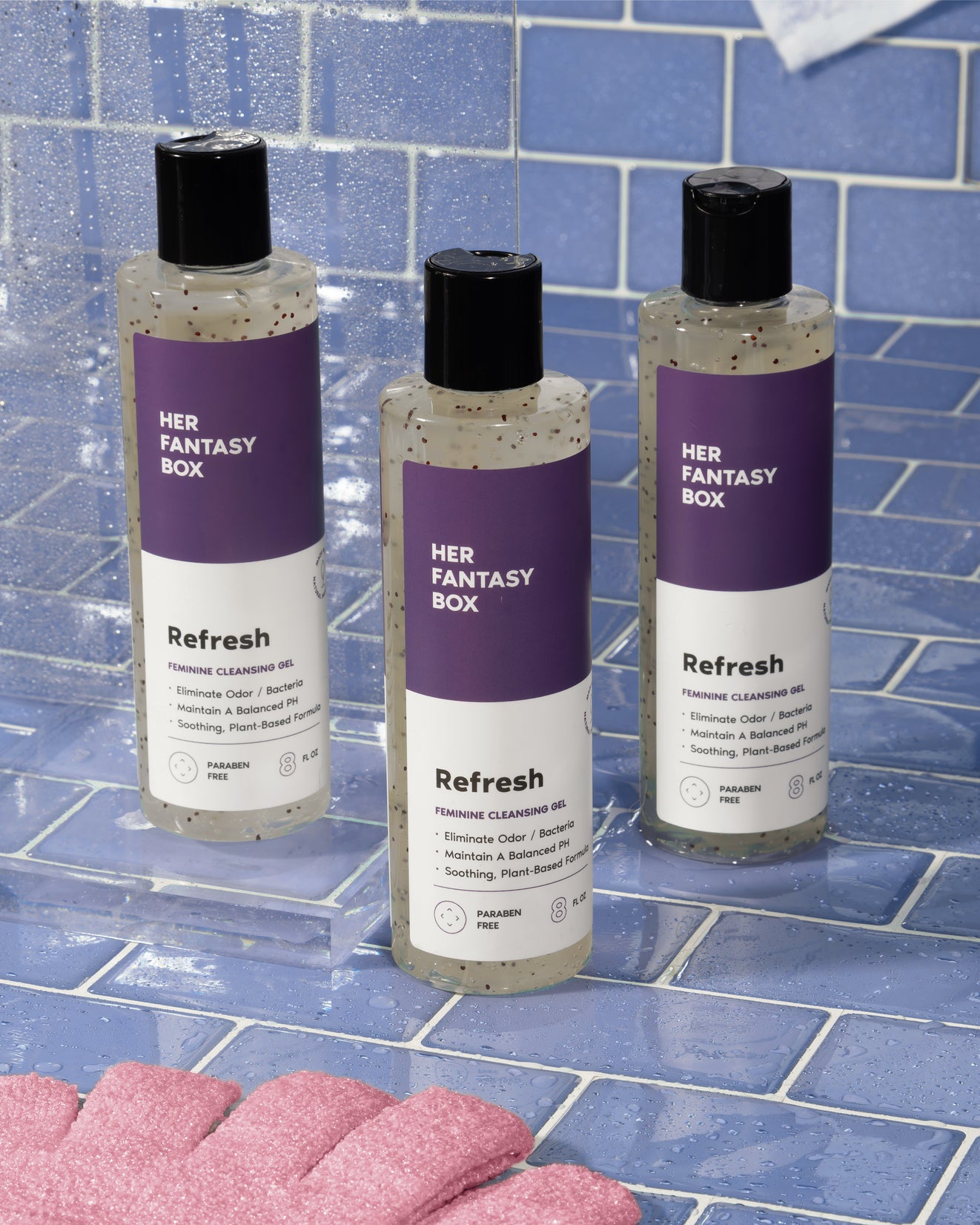 Refresh Plant Based Yoni Gel Wash (pH Balancing) - 3 pk