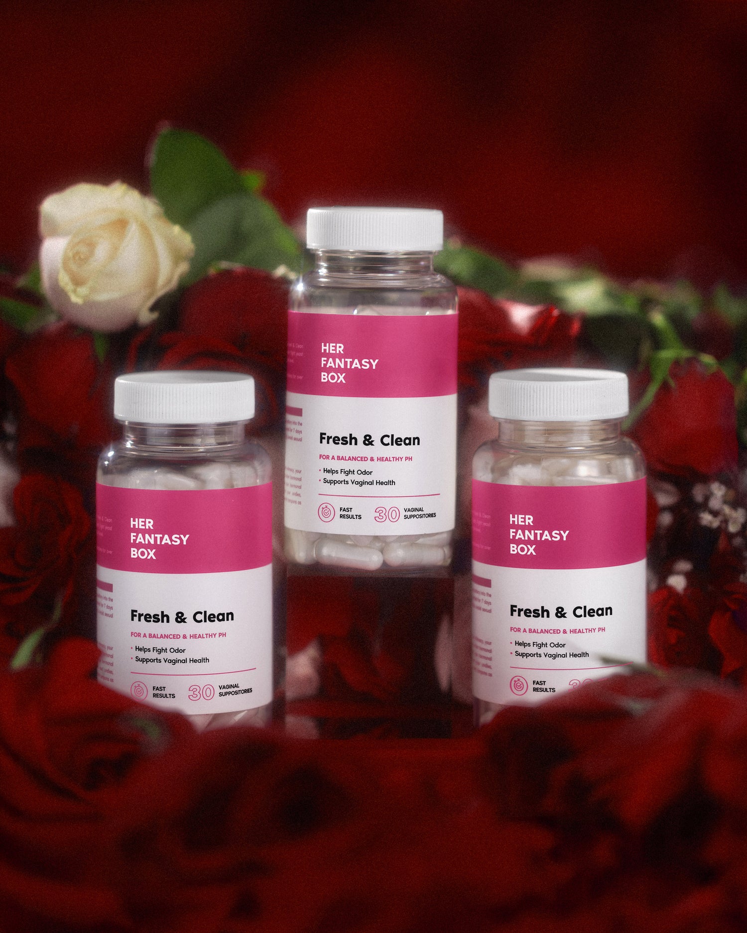 Fresh & Clean Boric Acid Vaginal Suppository - 3 pk
