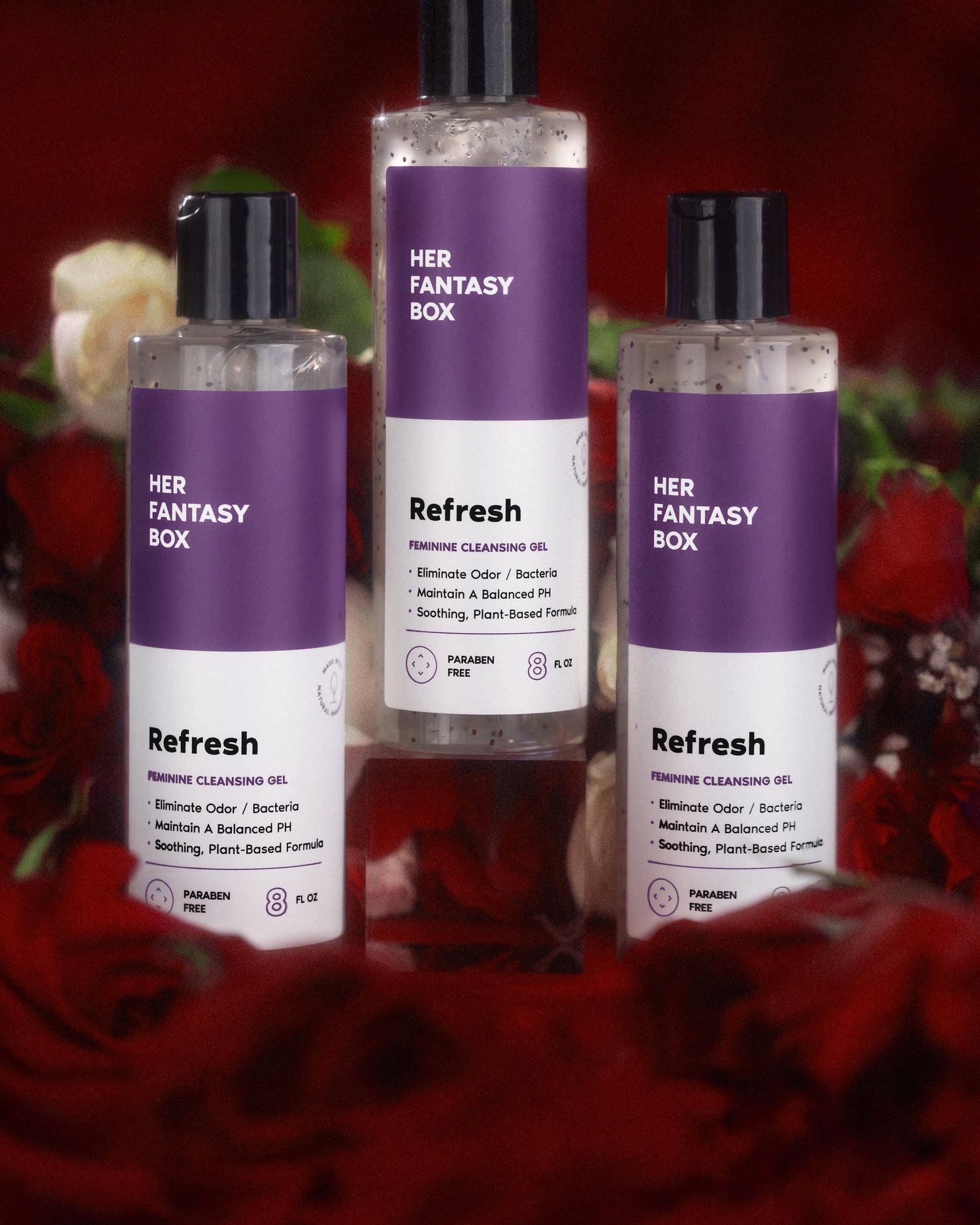 Refresh Plant Based Yoni Gel Wash (pH Balancing) - 3 pk