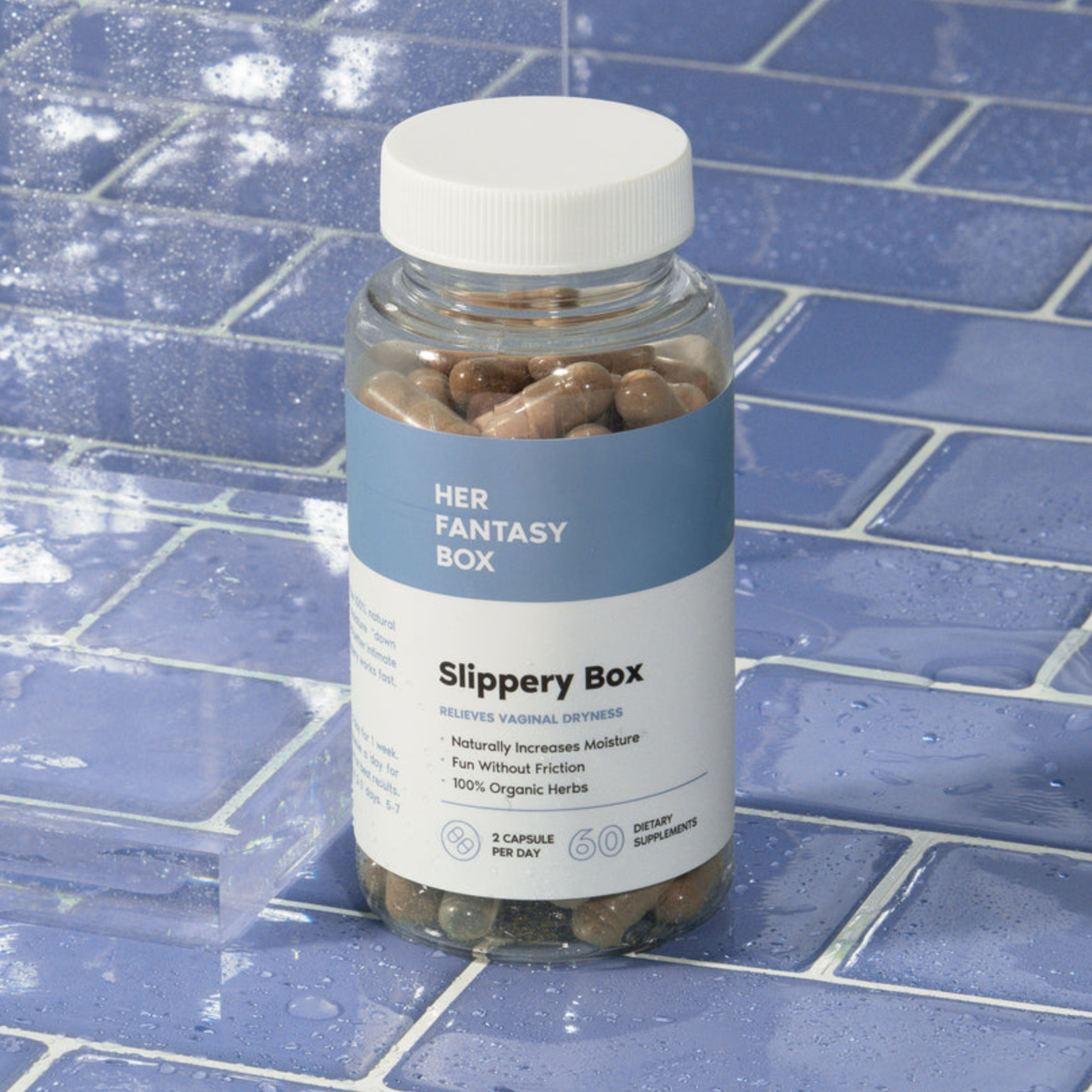 Slippery Box - Slippery Elm Bark Capsule for Vaginal Dryness