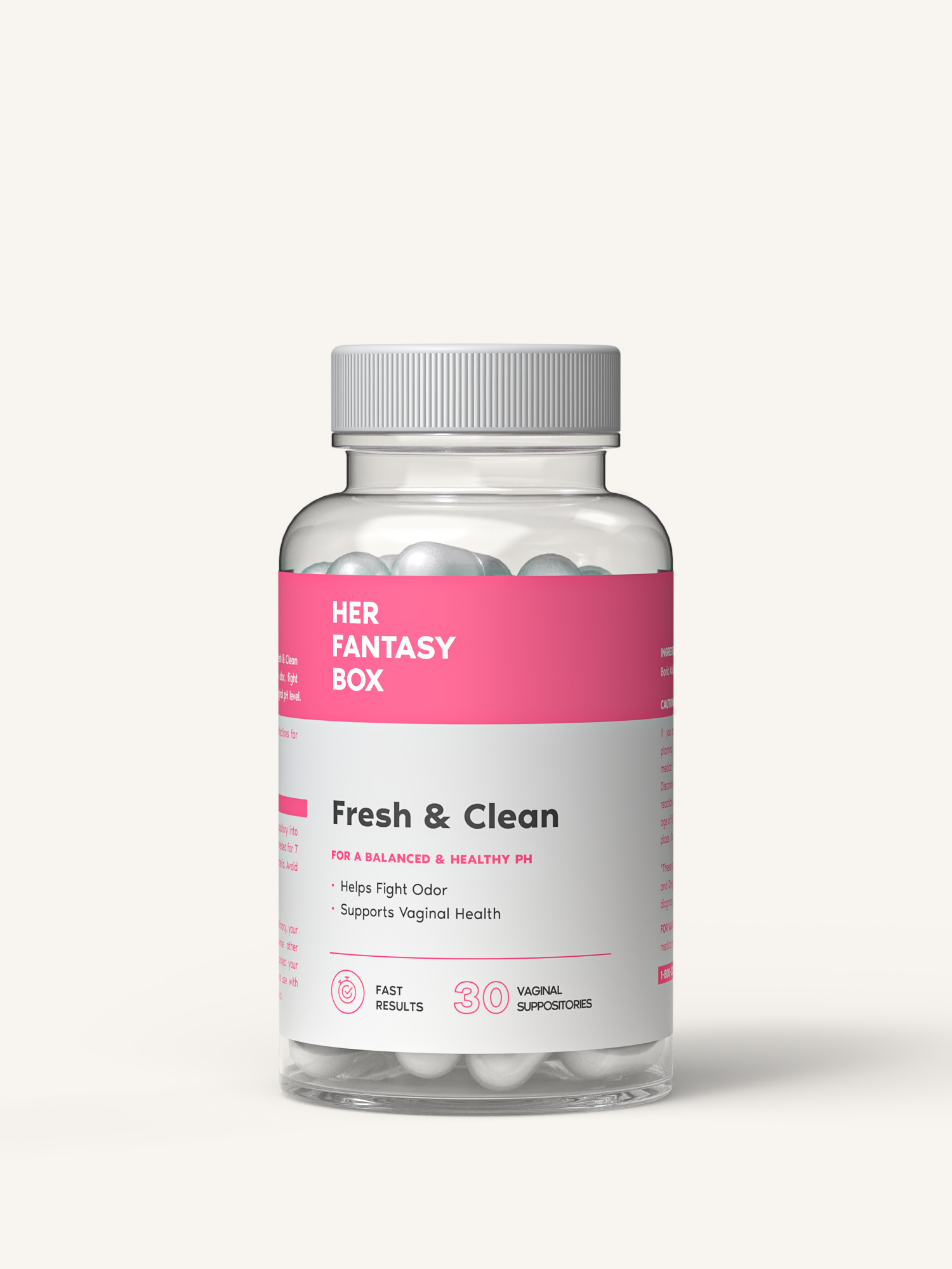 Fresh & Clean pH Balancing Boric Acid Vaginal Suppository