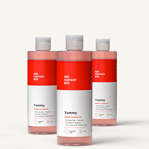 Yummy Vegan Feminine Shower Gel - 3 pk