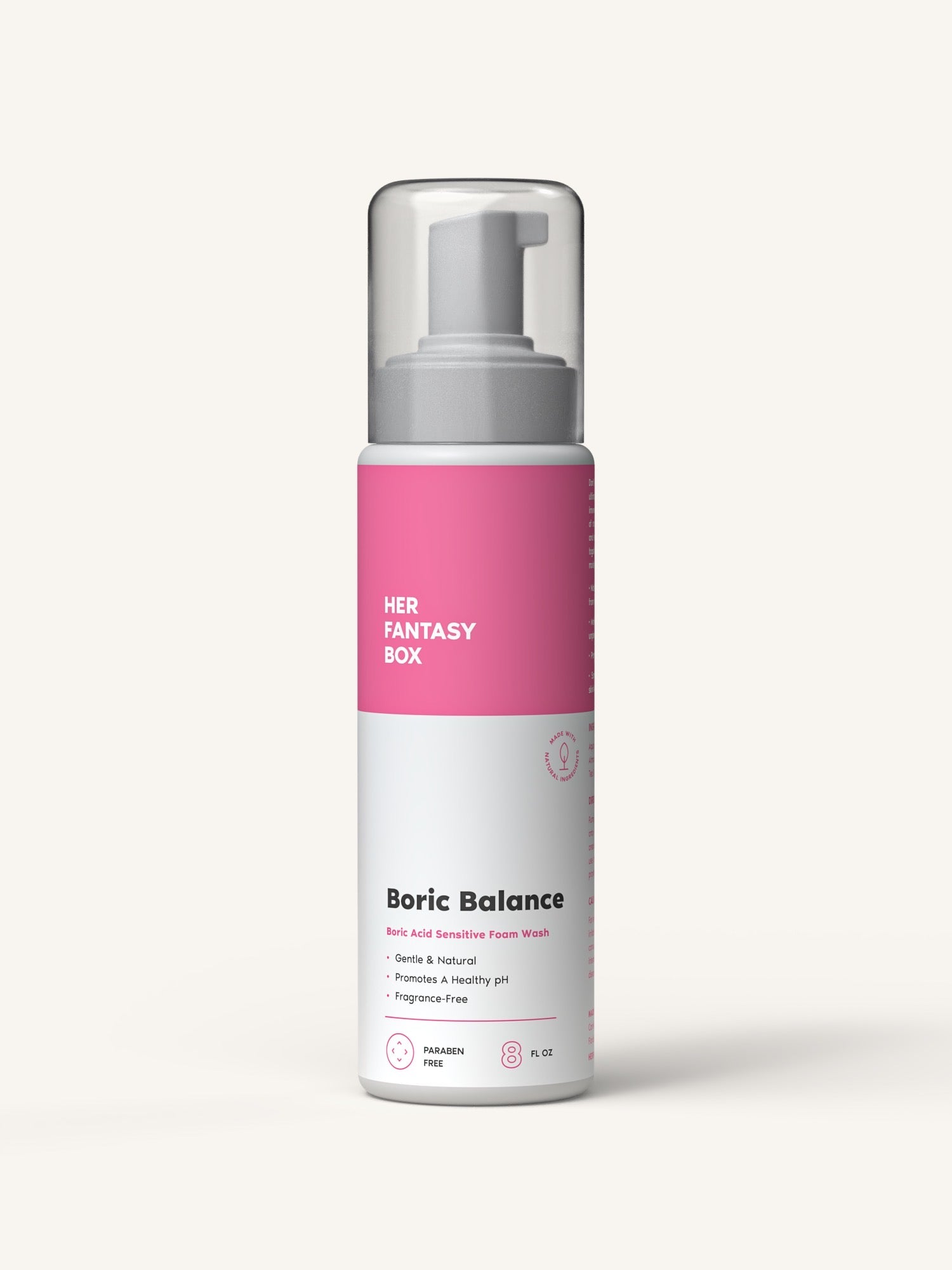 Boric Balance - Sensitive Boric Acid Foam pH Wash - Natural Ingredients