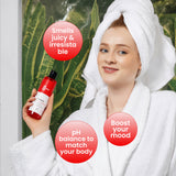 Her Fantasy Box Yummy Full Body Cleansing Gel – smells juicy and irresistible, pH balanced to match your body, boosts your mood