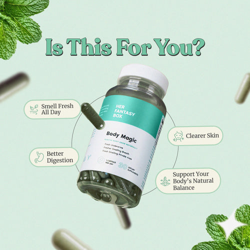 Body Magic Chlorophyll Pill - For Body Odor, Detox & Skin