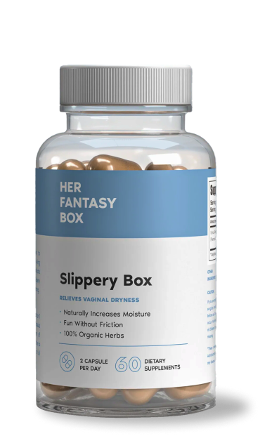 Slippery Box - Slippery Elm Bark Capsule for Vaginal Dryness