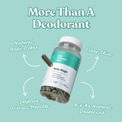 Body Magic Chlorophyll Pill - For Body Odor, Detox & Skin
