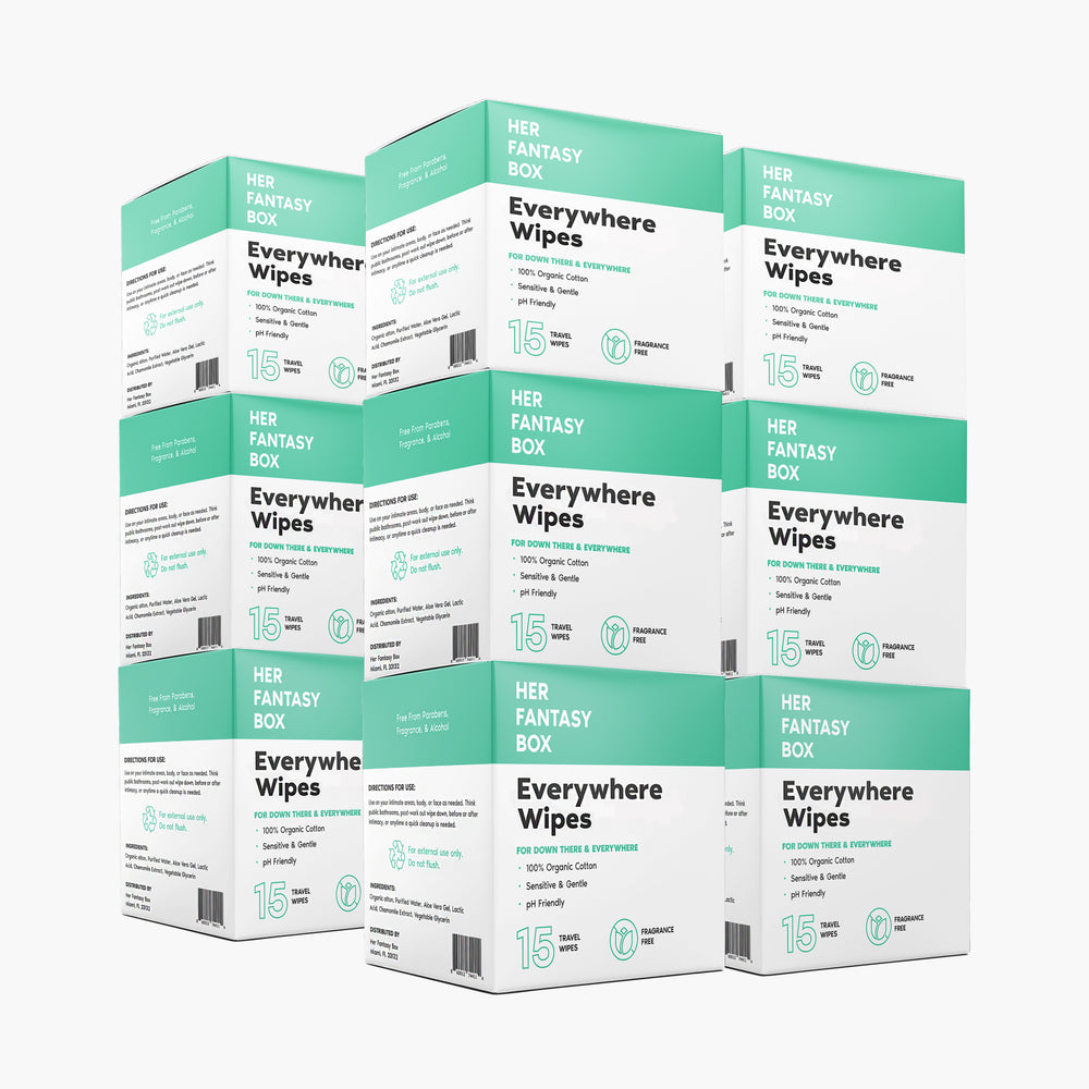 Everywhere Wipes Travel Size - 180 Wipes, 12 Pack