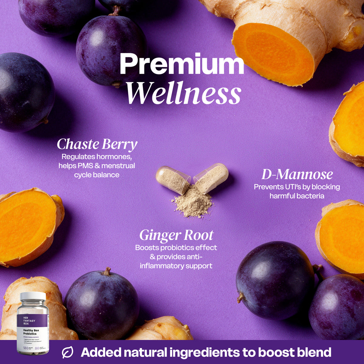 Healthy Box Probiotics for pH, Odor, Pms Relief & Uti Prevention