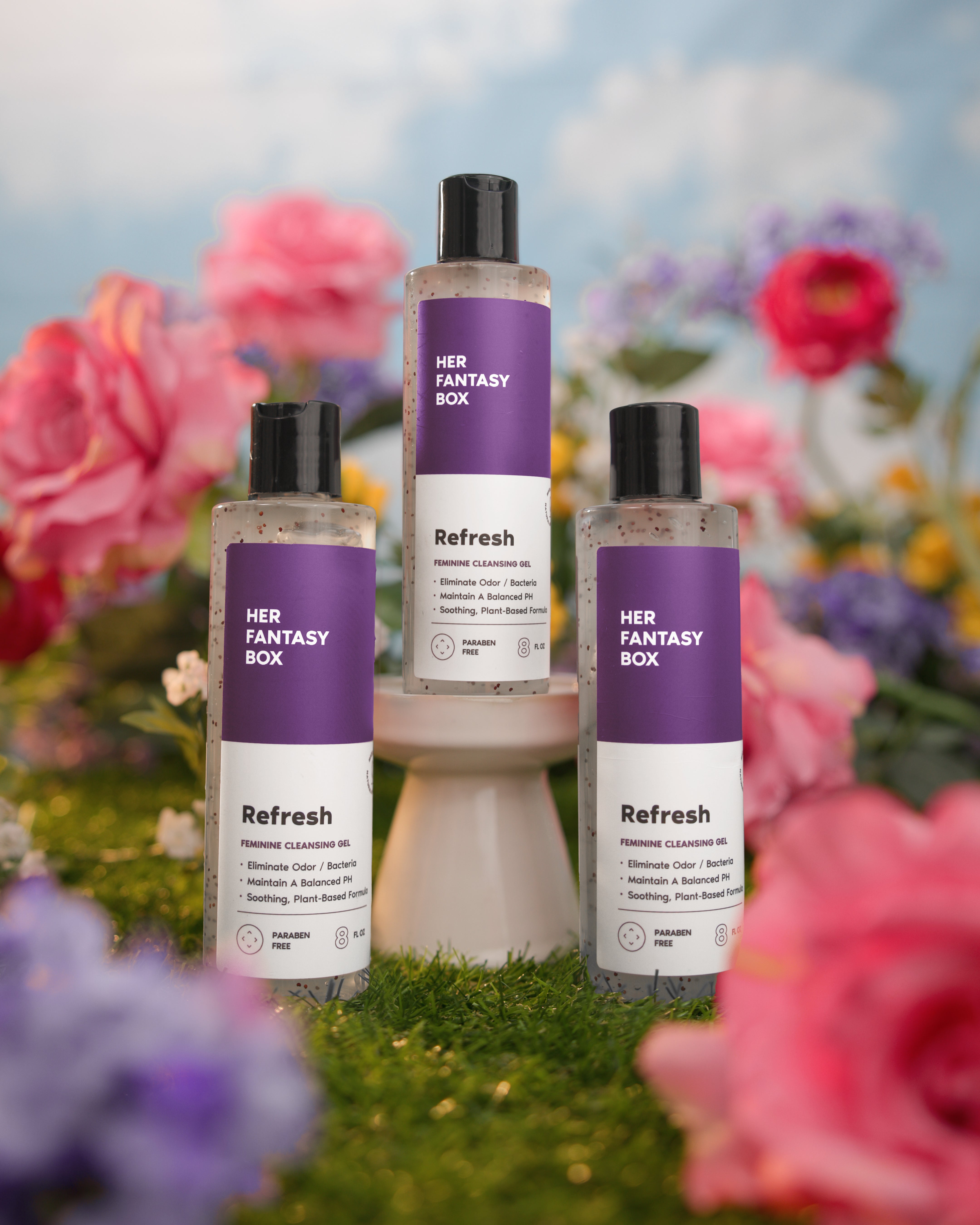 Plant Based Yoni Gel Wash - 3 Pack | Refresh by Her Fantasy Box