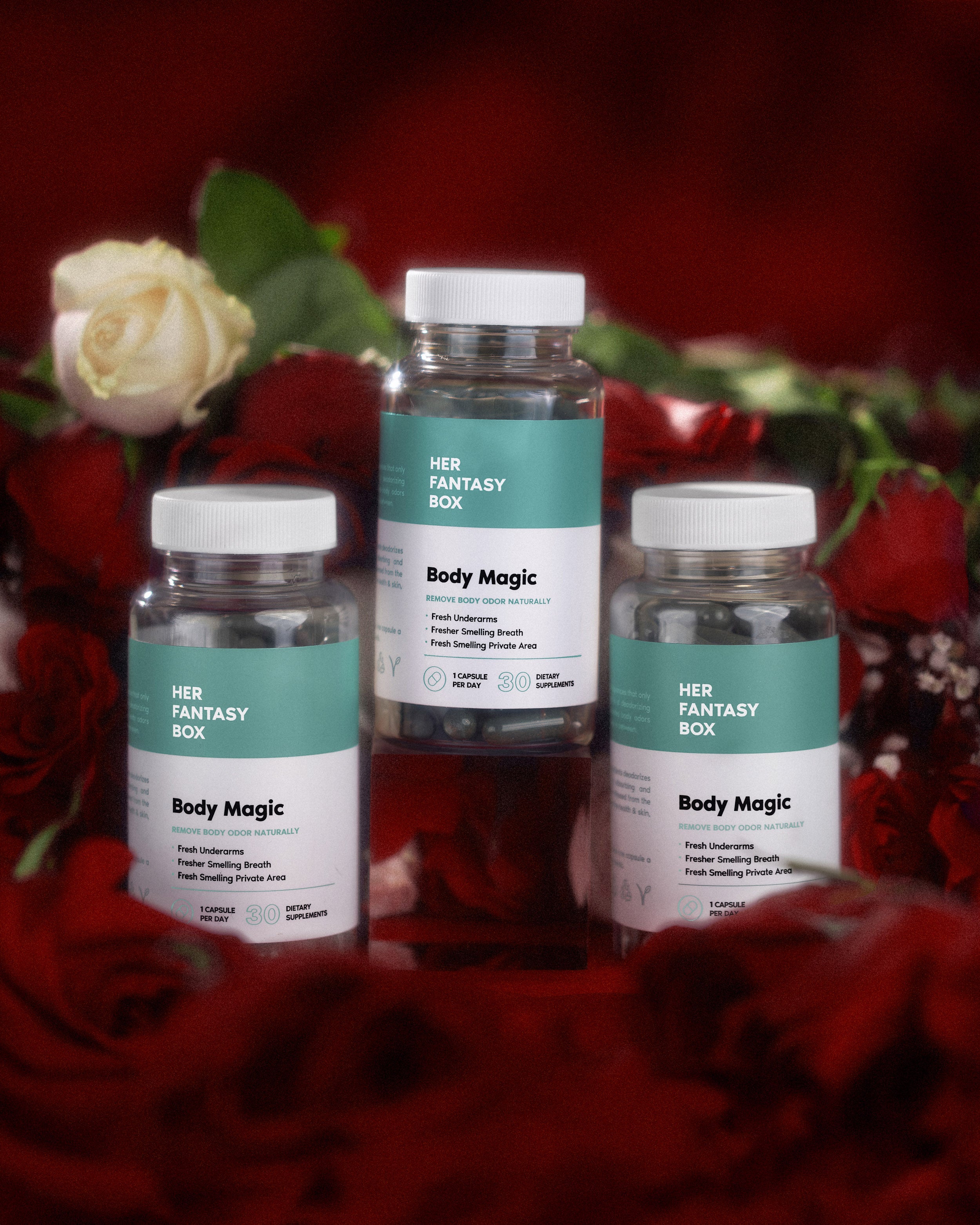 Body Magic Chlorophyll Pill for Feminine Odor - 3 pk