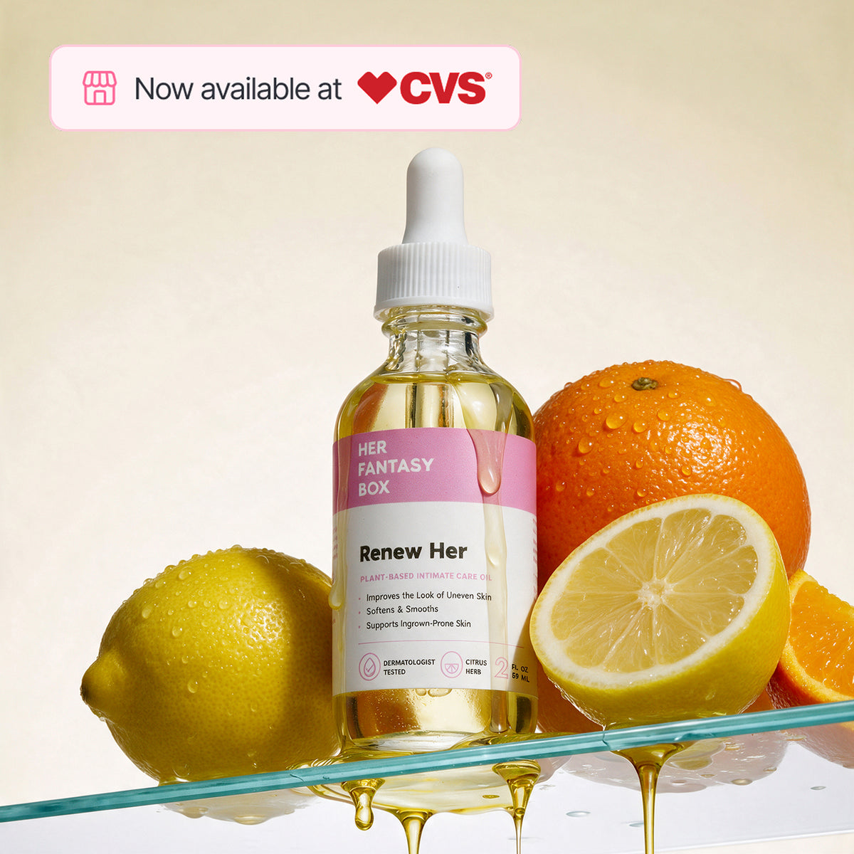 Her Fantasy Box Renew Her Yoni Oil - For Dryness, Ingrown Hair, Dark Marks & Scars