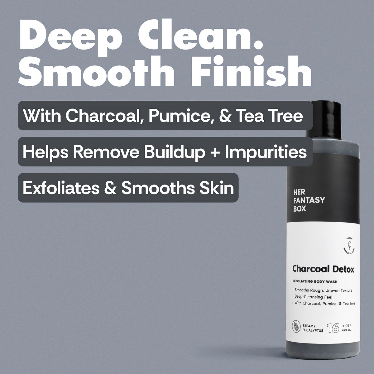 Charcoal Detox Exfoliating Body Wash