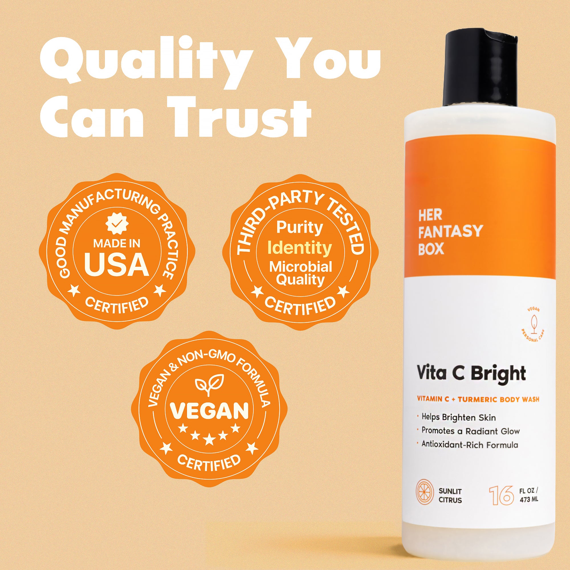 Her Fantasy Box | Vita C Bright - Turmeric Body Wash