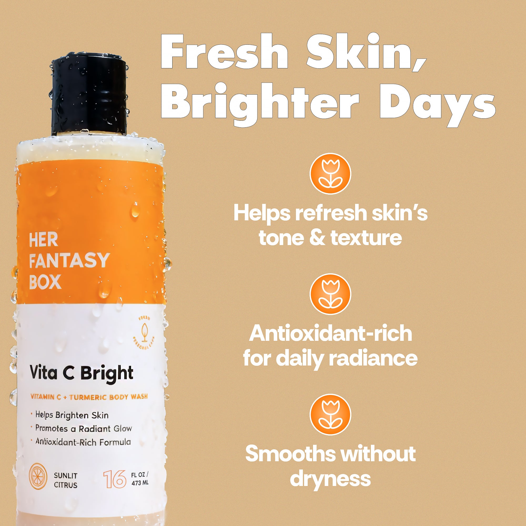 Her Fantasy Box | Vita C Bright - Turmeric Body Wash