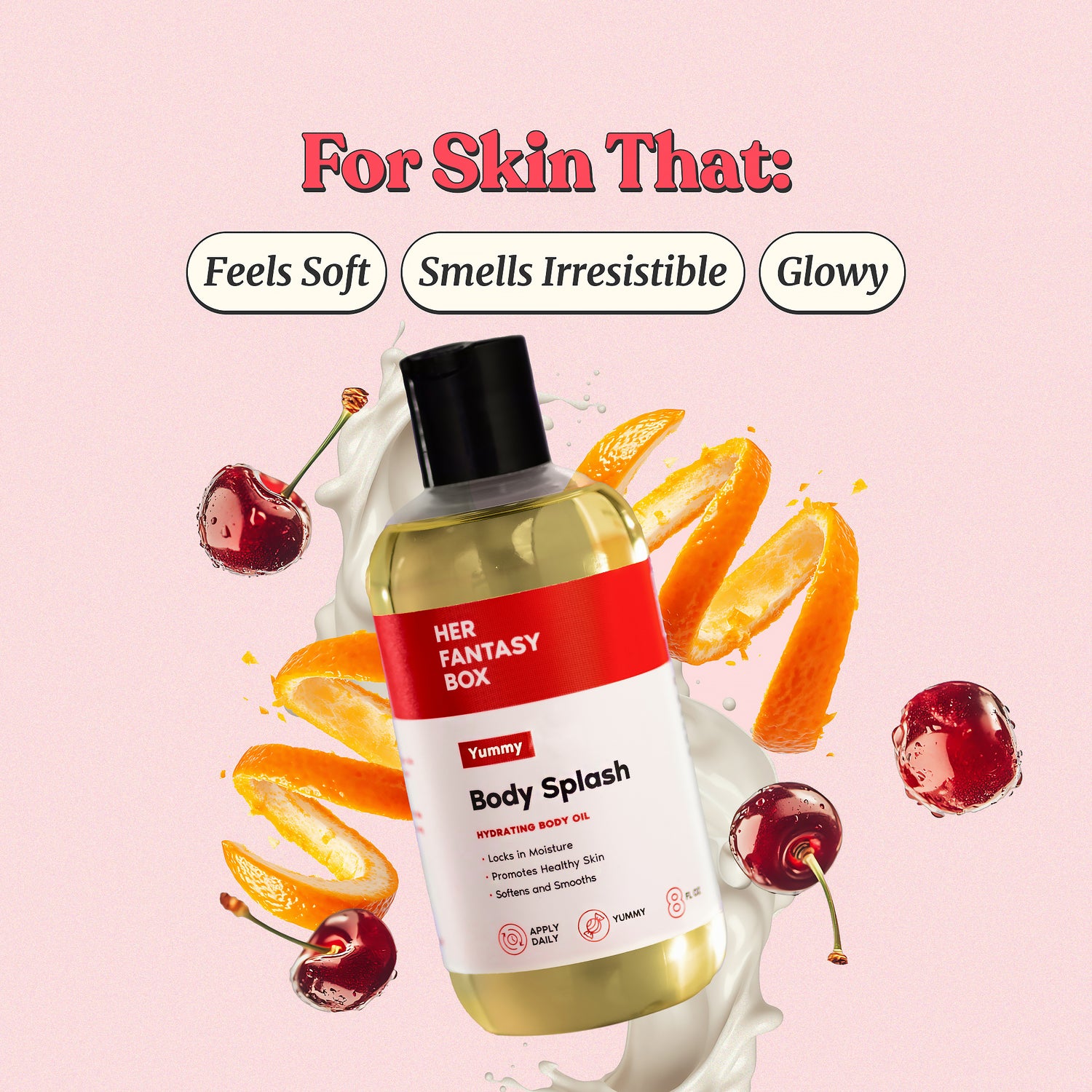 Body Splash - Skin Smoothing Body Oil  (Yummy)