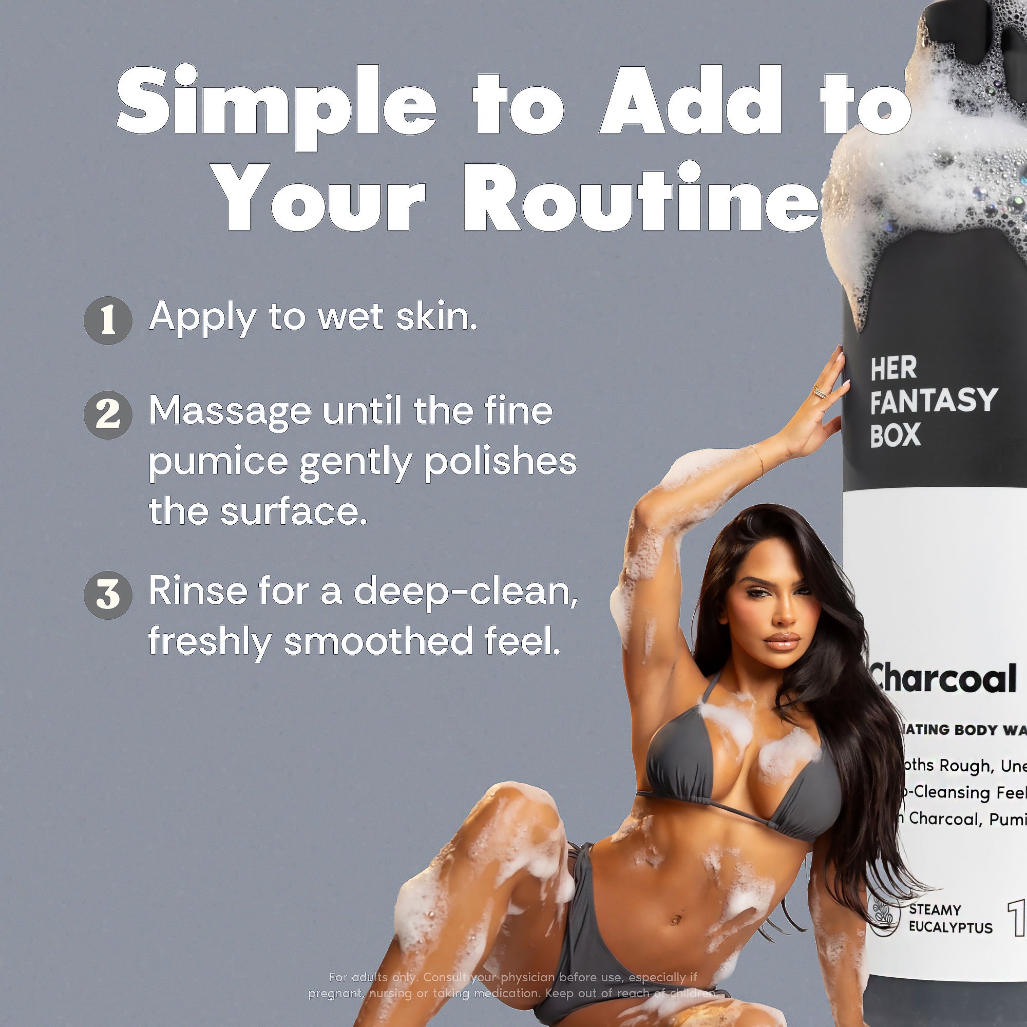 Her Fantasy Box | Charcoal Detox Exfoliating Body Wash