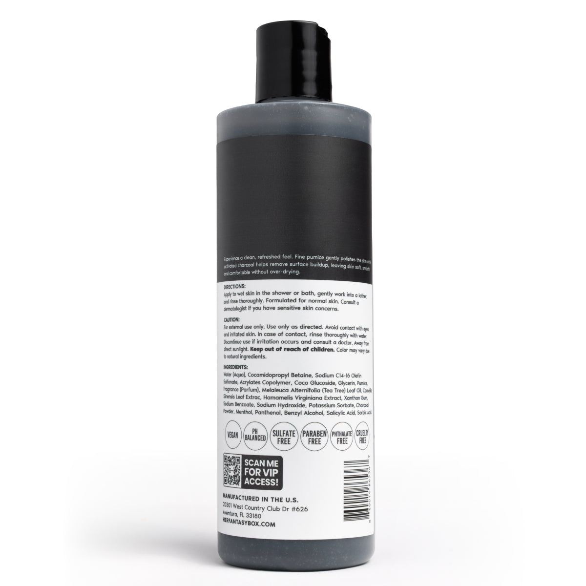 Charcoal Detox Exfoliating Body Wash
