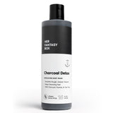 Her Fantasy Box Charcoal Detox Steamy Eucalyptus exfoliating body wash 16 fl oz bottle on white background