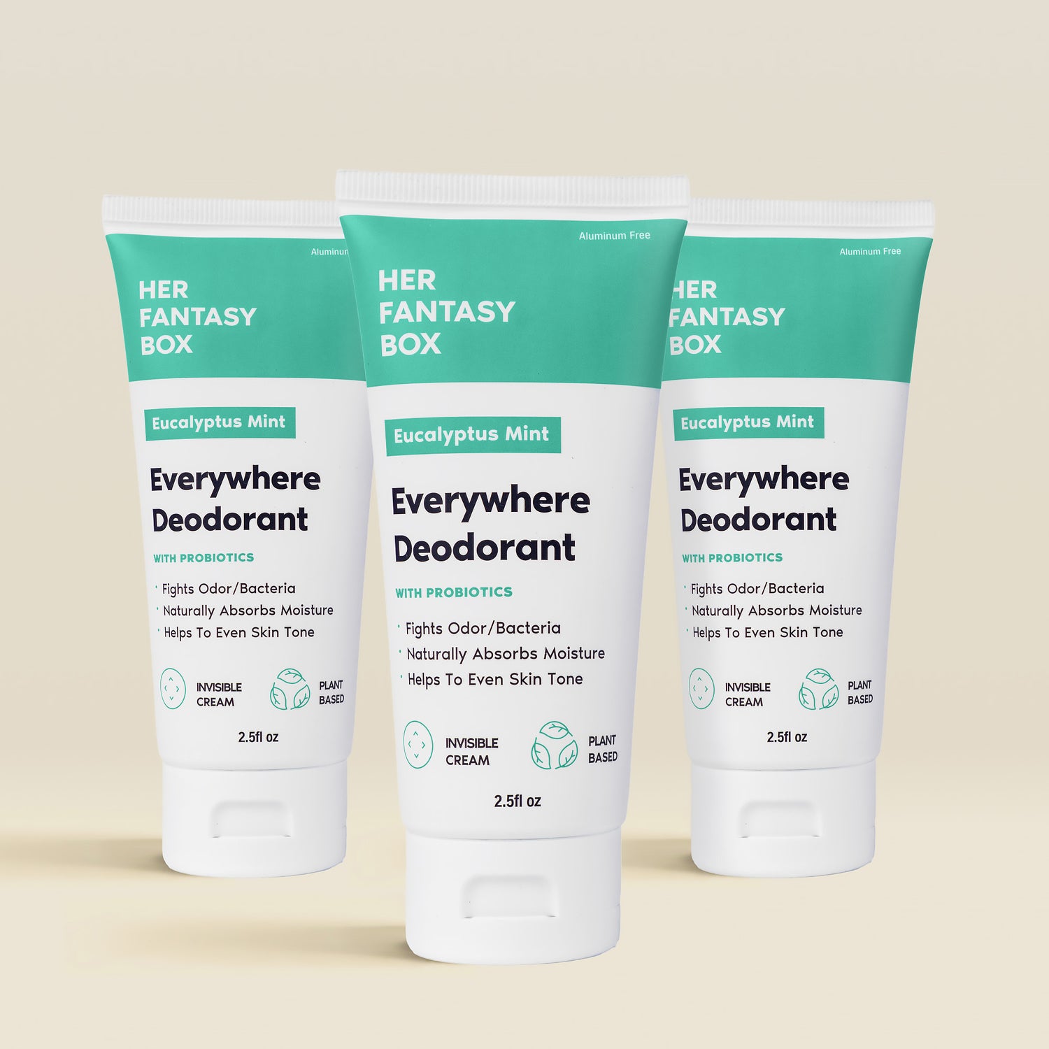Everywhere Deodorant with Probiotics (Mint) - 3pk