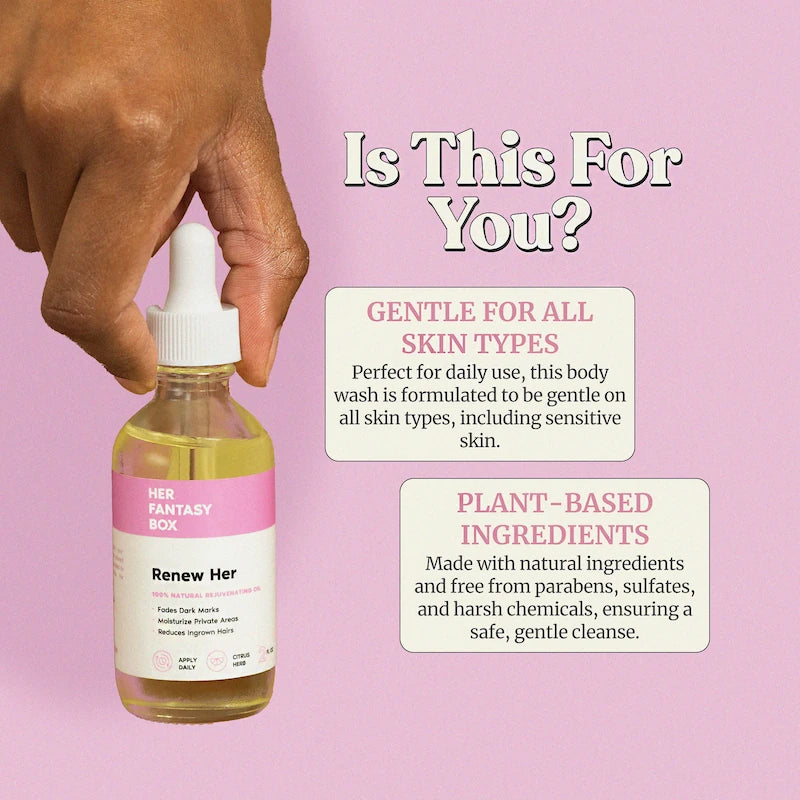 Her Fantasy Box Renew Her Yoni Oil - For Dryness, Ingrown Hair, Dark Marks & Scars - secondary image