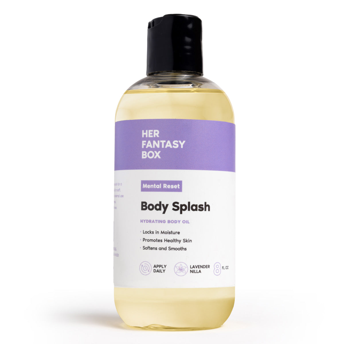 Body Splash - Skin Smoothing Body Oil (Mental Reset – Lavender & Vanilla CALMING SPA SCENT)