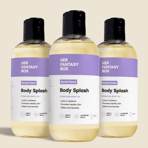 Body Splash - Skin Smoothing Body Oil (Mental Reset – Lavender & Vanilla CALMING SPA SCENT)