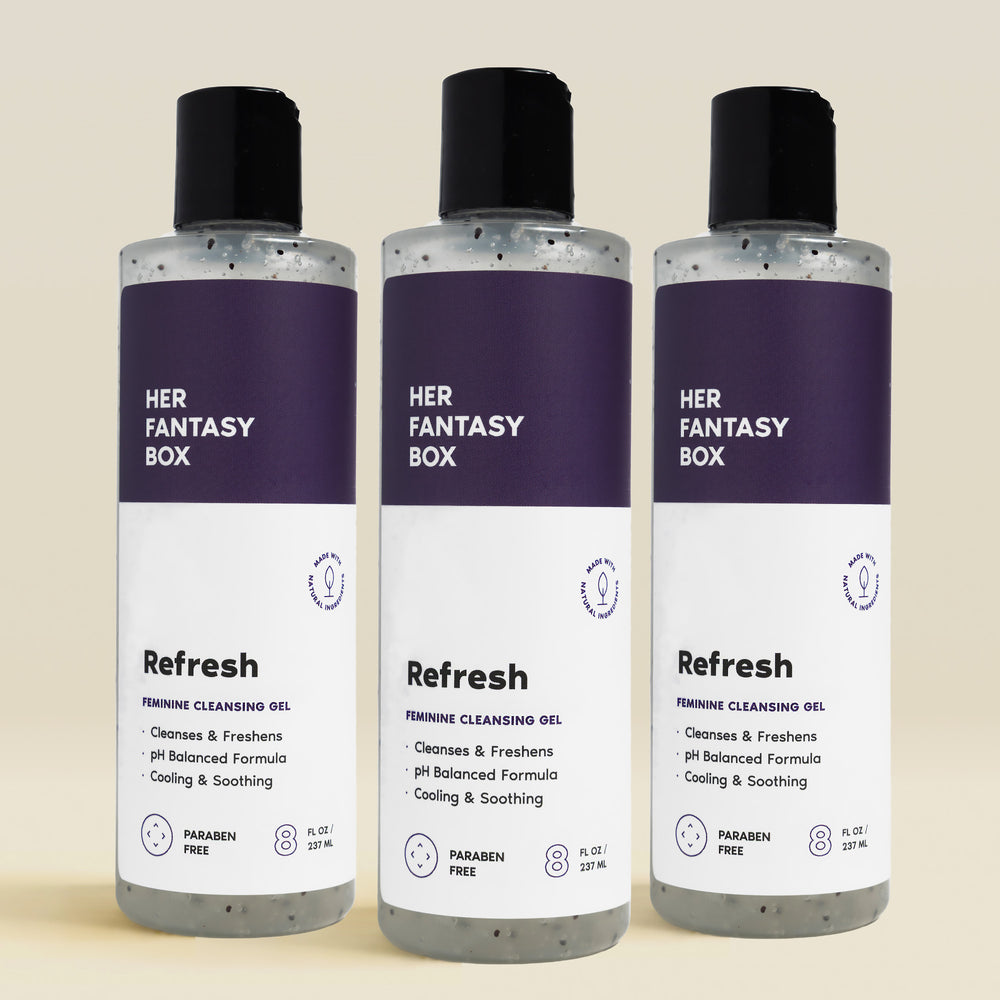 Refresh Plant Based Yoni Gel Wash (pH Balancing) - 3 pk