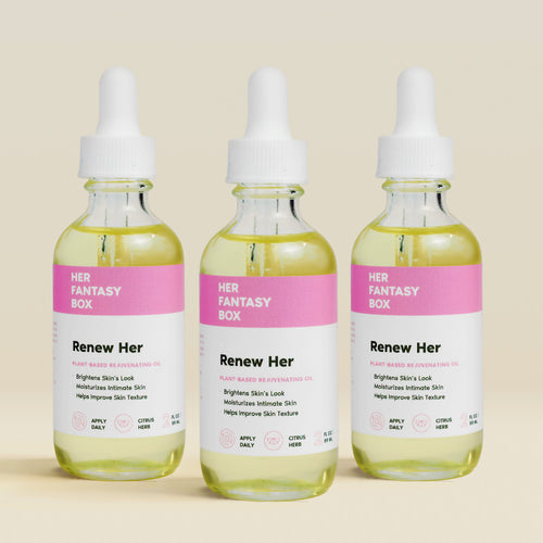 Her Fantasy Box Renew Her Booty & Kitty Oil - 3 pk