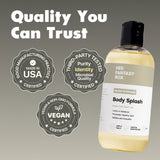 Quality You Can Trust: Her Fantasy Box Santal Driftwood Body Splash; Made in USA GMP Certified, Third-Party Tested, Vegan & Non-GMO Formula Certified