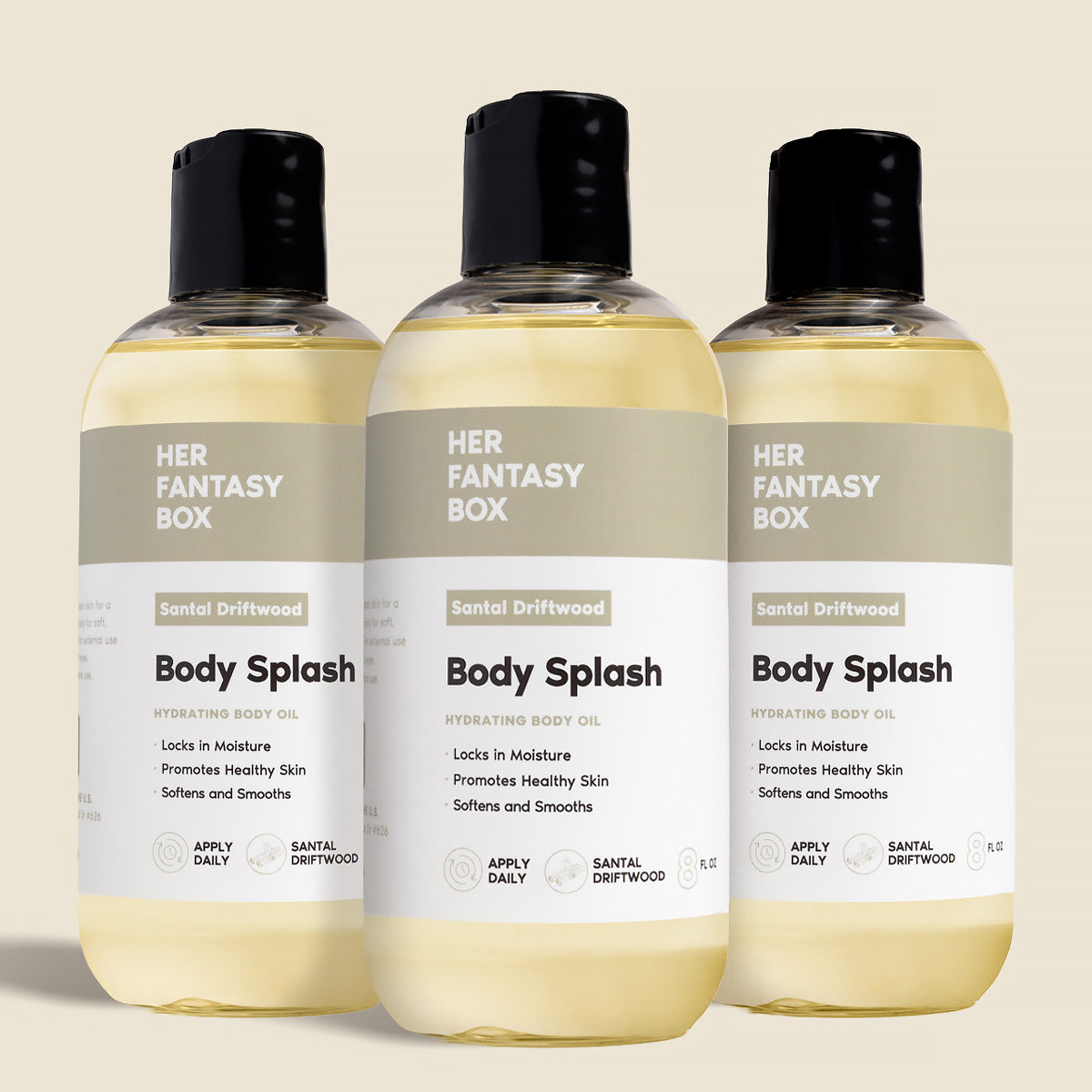 Body Splash - Skin Smoothing Body Oil (Santal Driftwood) LUXURY SCENT