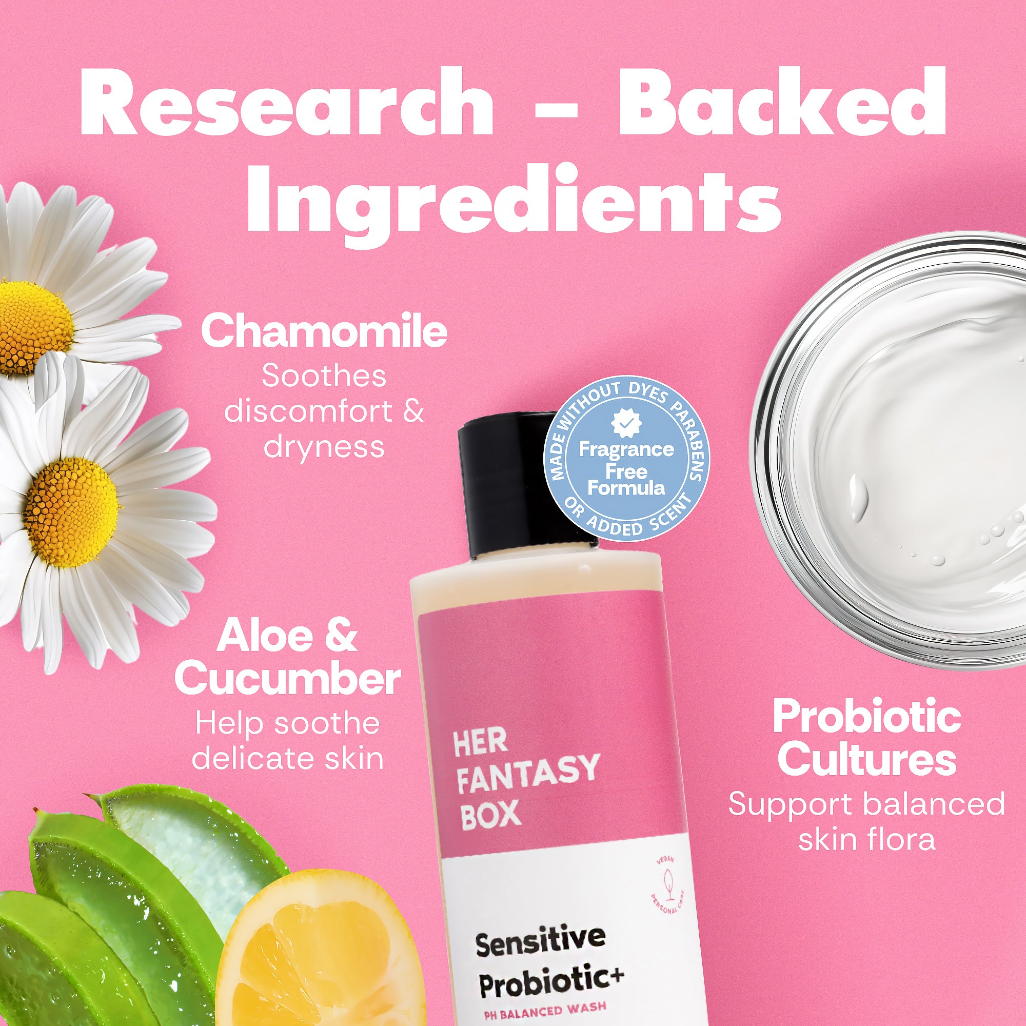 Her Fantasy Box | Sensitive Probiotic+ pH Balanced Wash