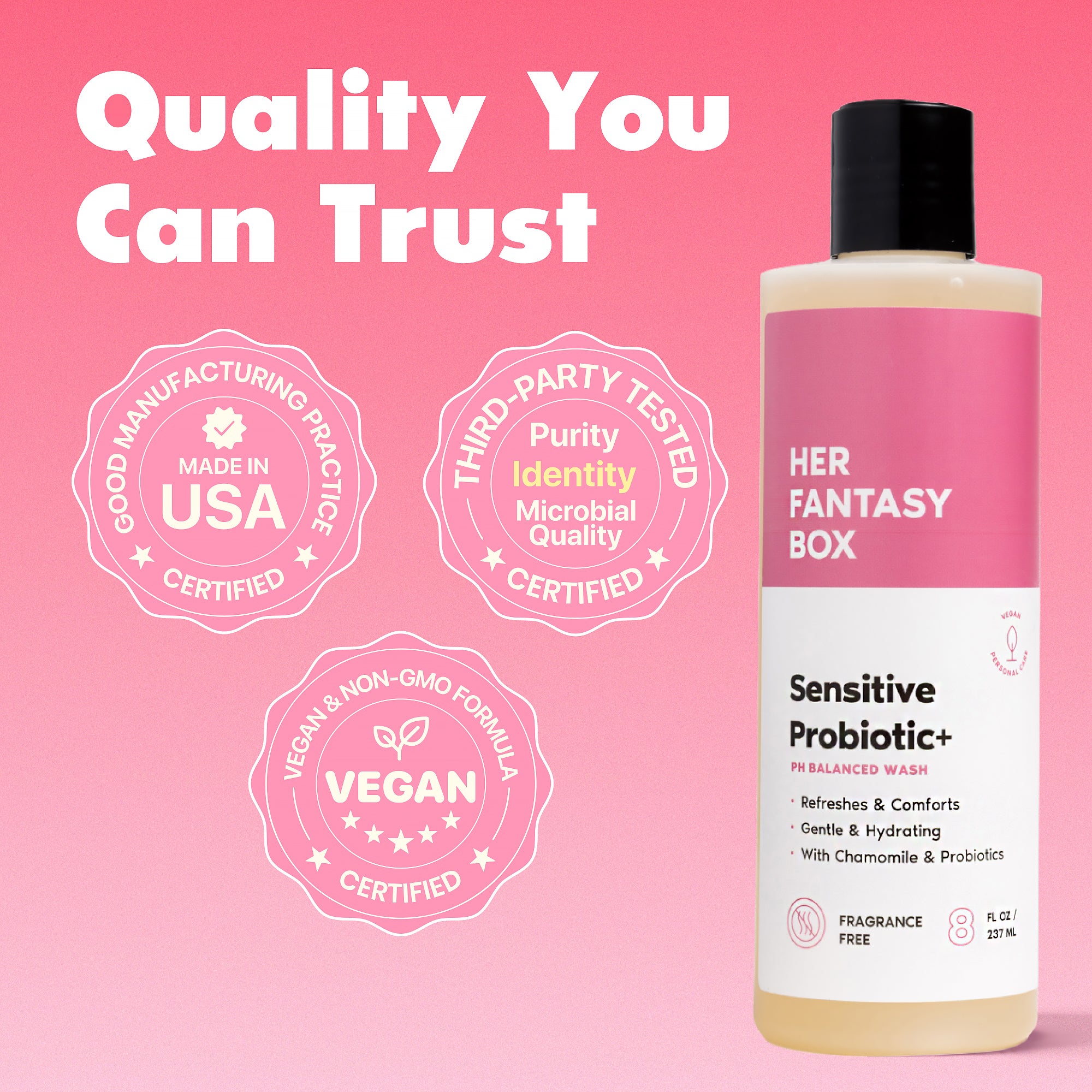 Her Fantasy Box | Sensitive Probiotic+ pH Balanced Wash