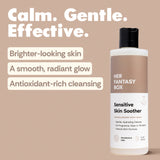 Calm, gentle, effective; brighter-looking skin, a smooth, radiant glow, antioxidant-rich cleansing