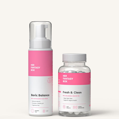 The Fresh & Clean Kit - Boric Acid Vaginal Wash & Suppository Duo